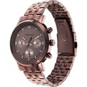 Fastrack Tick Tock Quartz Multifunction Brown Dial Metal Strap Watch for Guys