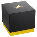 Fastrack Automatics Black Dial Black Stainless Steel Strap Watch For Guys