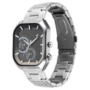 Fastrack Groove Multifunction Anthracite Dial Metal Strap Guy's Watch with Lume indices
