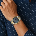 Titan Karishma Wedding Edit Quartz Analog with Day and Date Blue Dial Stainless Steel Strap Watch For Men