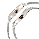 Titan Bandhan Quartz Analog with Date Silver Dial Two Toned Stainless Steel Strap Watch For Couple