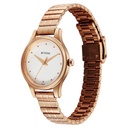 Titan Karishma Quartz Analog Off White Dial Rose Gold Stainless Steel Strap Watch For Women
