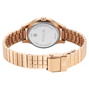 Titan Karishma Quartz Analog Off White Dial Rose Gold Stainless Steel Strap Watch For Women