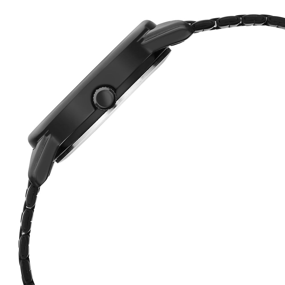 Titan Karishma Quartz Analog Purple Dial Black Stainless Steel Strap Watch For Women