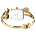 Sonata Aura Quartz Analog White Mother of Pearl Dial Golden Stainless Steel Strap Watch For Women
