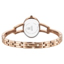 Sonata Aura Quartz Analog Green Dial Rose Gold Stainless Steel Strap Watch For Women