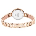 Sonata Aura Quartz Analog Pink Dial Rose Gold Stainless Steel Strap Watch For Women