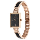 Sonata Aura Quartz Analog Black Dial Two Toned Stainless Steel Strap Watch For Women