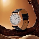 Titan Edge Slim Leather Strap White Dial Analog Watch for Men
