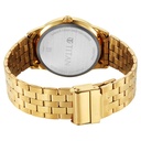 Titan Karishma Festive Analog with Light Gold Dial Yellow Gold Stainless Steel Strap Watch for Men