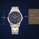 Titan Quartz Analog with Date Blue Dial Stainless Steel Strap Watch for Men