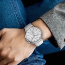 Titan Light leathers Multifunction Silver Dial Leather Strap Watch For Men