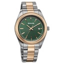 Sonata Festive Quartz Analog with Date Green Dial Metal Strap Watch For Men