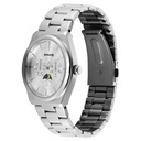 Sonata Festive Quartz Analog Silver Dial Metal Strap Watch For Men