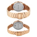 Titan Bandhan Eternal Pair Analog with Silver Dial Rose Gold Stainless Steel Strap Watch for Couples