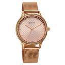 Titan Purple Superheads Quartz Analog Rose Gold Dial Rose Gold Stainless Steel Strap Watch For Women
