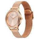 Titan Purple Superheads Quartz Analog Rose Gold Dial Rose Gold Stainless Steel Strap Watch For Women