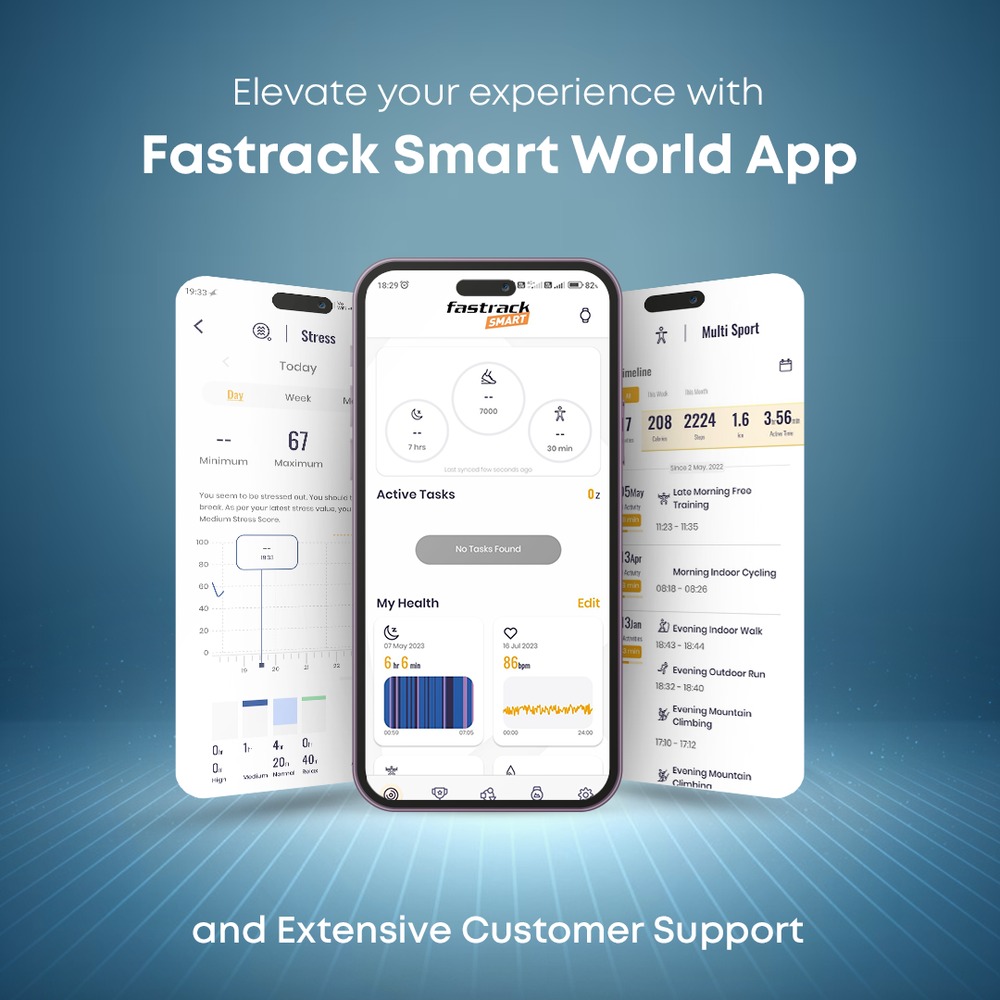 Fastrack Jupiter R1 With 3.50 cm, 100+ Sports Mode, IP68, Calculator, AI Voice Assistant, Fashion Smartwatch