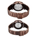 Sonata Soulmate Quartz Analog Brown Dial Brown Stainless Steel Strap Watch For Couple
