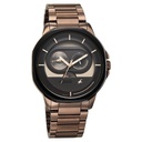 Fastrack Street Opulence Quartz Sun Moon Multifunction Brown Dial Brown Stainless Steel Strap Watch For Guys