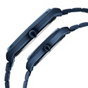 Fastrack Mixmatched Quartz Analog Multicoloured Dial Two Toned Stainless Steel Strap Watch For Couple