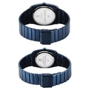 Fastrack Mixmatched Quartz Analog Multicoloured Dial Two Toned Stainless Steel Strap Watch For Couple