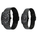 Fastrack Mixmatched Quartz Analog Multicoloured Dial Two Toned Stainless Steel Strap Watch For Couple