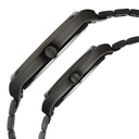 Fastrack Mixmatched Quartz Analog Multicoloured Dial Two Toned Stainless Steel Strap Watch For Couple