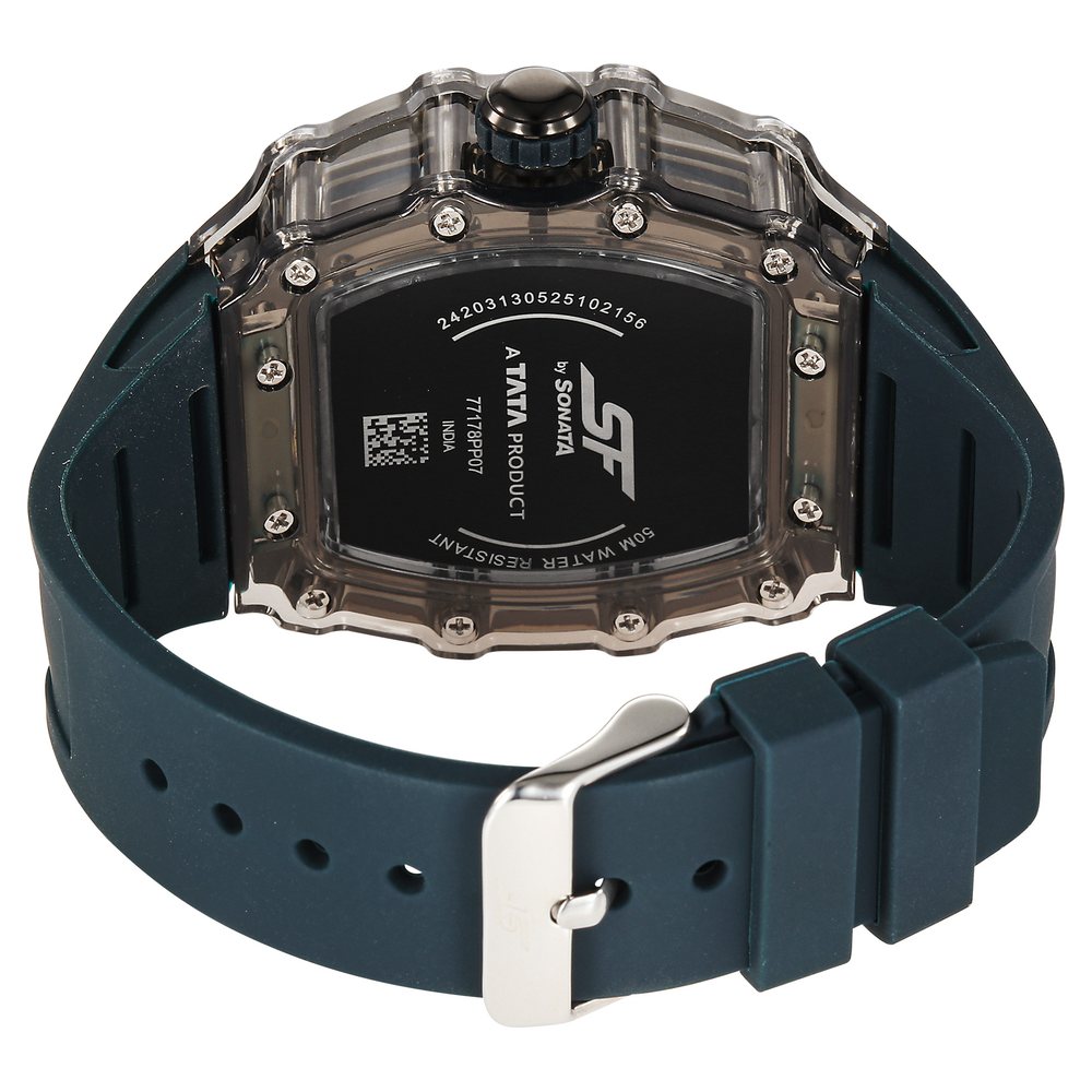 SF Maiden Voyage Sport Watch Blue Dial And Strap Tonneau Shaped Case