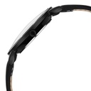 Fastrack Stunners Quartz Analog Black Dial Black Leather Strap Watch For Guys