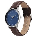 Fastrack Stunners Quartz Analog Blue Dial Blue Leather Strap Watch For Guys