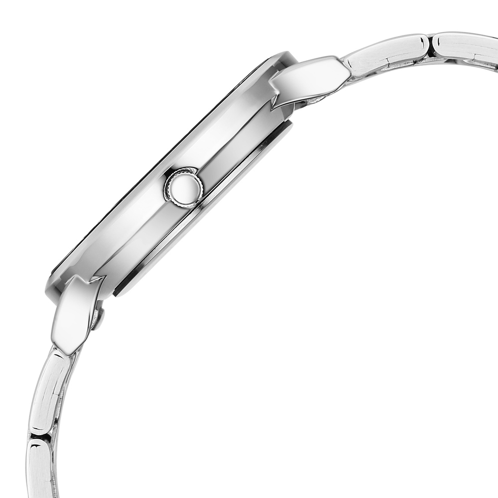 Fastrack Stunners Quartz Analog Purple Dial Silver Stainless Steel Strap Watch For Guys