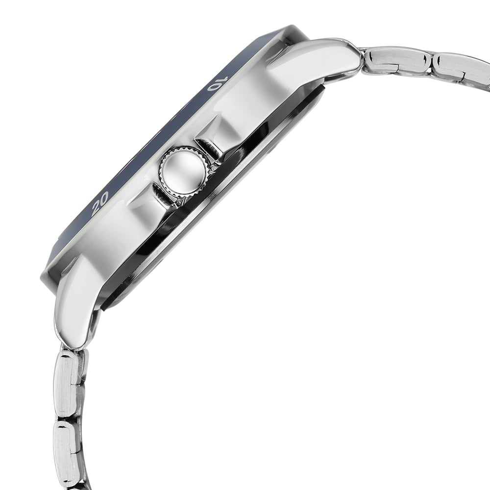 Fastrack Stunners Quartz Analog Blue Dial Black Stainless Steel Strap Watch For Guys