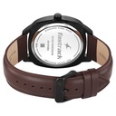 Fastrack Stunners Quartz Analog Green Dial Brown Leather Strap Watch For Guys