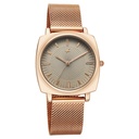 Fastrack Stunners Quartz Analog Green Dial Rose Gold Stainless Steel Strap Watch For Girls