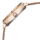 Fastrack Stunners Quartz Analog Green Dial Rose Gold Stainless Steel Strap Watch For Girls