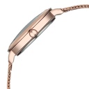 Fastrack Stunners Quartz Analog Pink Dial Rose Gold Stainless Steel Strap Watch For Girls