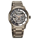 Titan See-Through Skeletal Automatic Analog with Black Dial Copper Brown Stainless Steel Strap Watch for Men