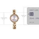 Titan Raga Showstopper Quartz Analog Silver Dial Metal Strap Watch For Women