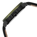 Fastrack Street Opulence Quartz Sun Moon Multifunction Green Dial Black Leather Strap Watch For Guys