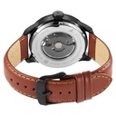 Fastrack Automatics Blue Dial Tan Leather Strap Automatic Watch ForGuys