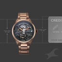 Fastrack Automatics Black Dial Brown Metal Strap Automatic Watch ForGuys