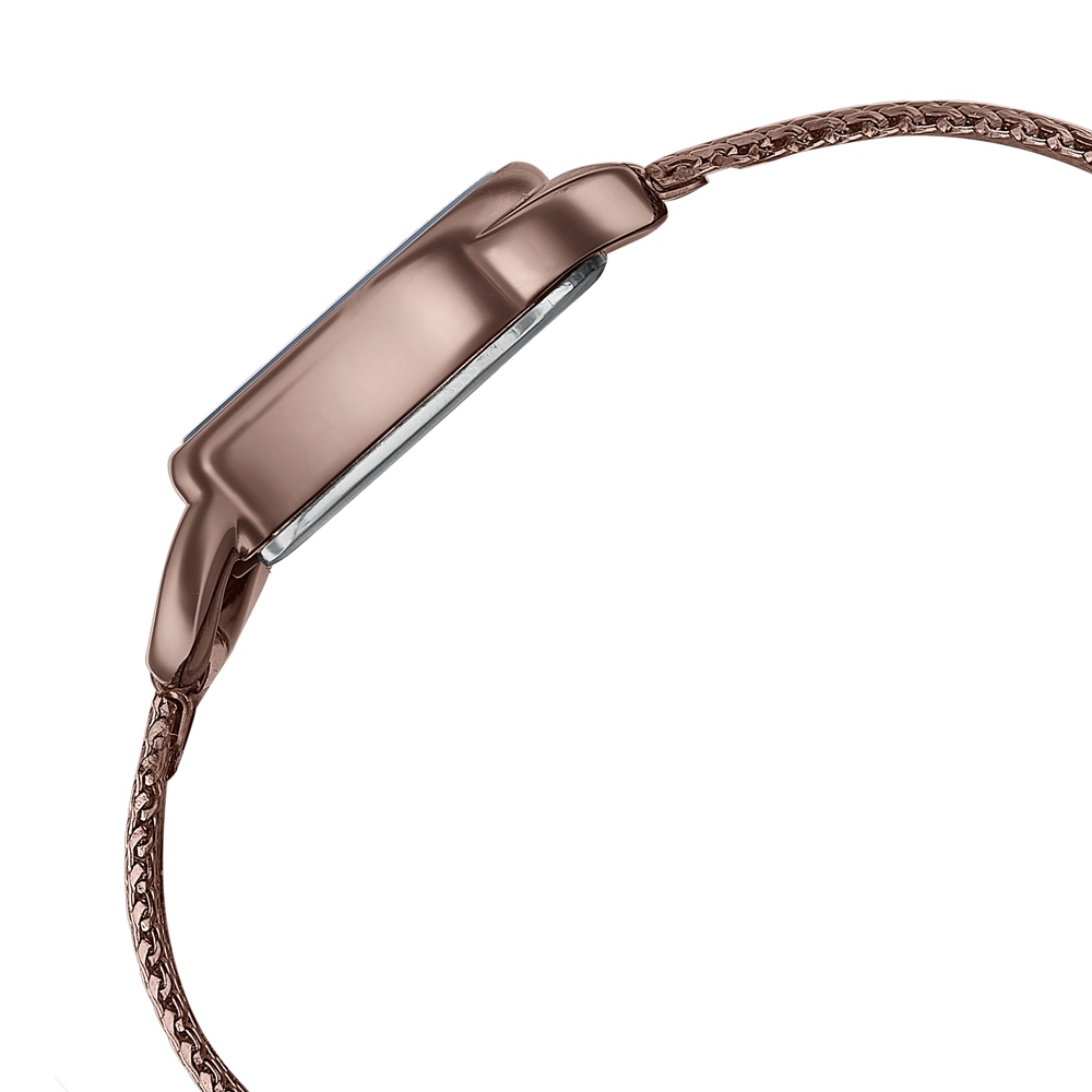 Fastrack Style Up Quartz Analog Brown Dial Brown Stainless Steel Strap Watch For Girls