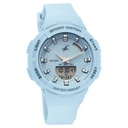 Fastrack StreetStyle Quartz Analog Blue Dial Blue Plastic Strap Watch For Girls