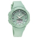 Fastrack StreetStyle Quartz Analog Green Dial Green Plastic Strap Watch For Girls