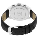 Titan Quartz Multifunction Silver Dial Leather Strap Watch for Men
