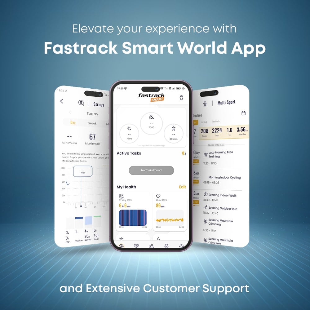 Fastrack Revoltt XR1 3.50 cm, BT Calling, Fast Charge, 100+ Sports Mode, IP68, Calculator, Fashion Smartwatch