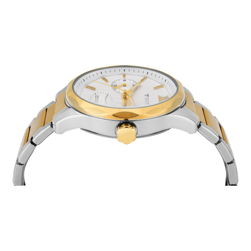 Timex Men White  Round Multifunction Dial Watch- TW0TG7624