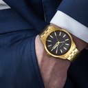 Titan Regalia Opulent Champagne Dial Analog with Day and Date Stainless Steel Strap watch for Men