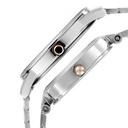 Titan Bandhan Quartz Analog Silver Dial Stainless Steel Strap Watch for Couple